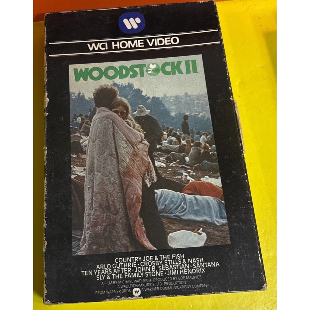 WOODSTOCK II  VHS Big Box WCI Home Video 1979 VERY RARE